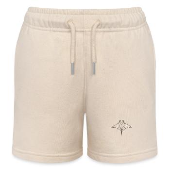 Mantarochen im eleganten Flug - Kinder Organic Joggingshorts Mini Bolter von Stanley/Stella - Natur - Vorne