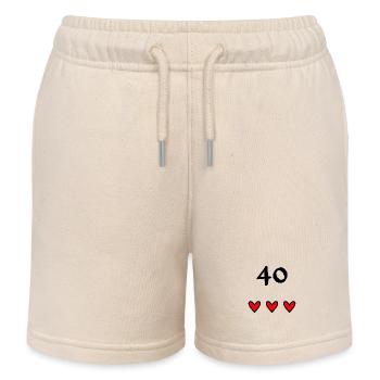 40 JAHRE. 40-jähriges JUBILÄUM. JUBILÄUM 40 JAHRE - Kinder Organic Joggingshorts Mini Bolter von Stanley/Stella - Natur - Vorne