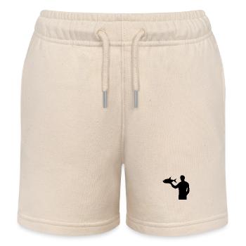 Angeln - Kinder Organic Joggingshorts Mini Bolter von Stanley/Stella - Natur - Vorne