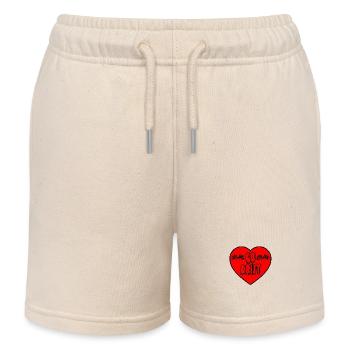 Car - Kids Organic Sweat Shorts by Stanley/Stella - soft Ecru - Front