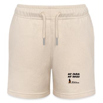 Farm - Kids Organic Sweat Shorts by Stanley/Stella - soft Ecru - Front