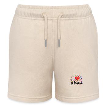 Mama 2024 Konfetti - Kinder Organic Joggingshorts Mini Bolter von Stanley/Stella - Natur - Vorne