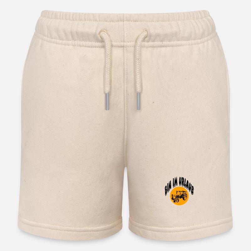Traktor - Kinder Organic Joggingshorts Mini Bolter von Stanley/Stella - Natur