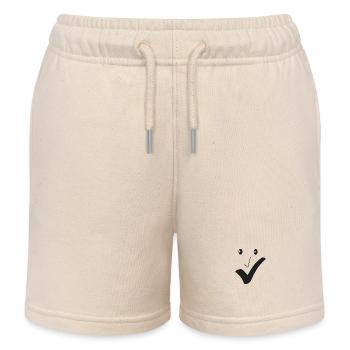 Fine smile - Fine face A04. - Kids Organic Sweat Shorts by Stanley/Stella - soft Ecru - Front