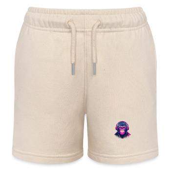 Battements de singe - Short de jogging enfant bio Stanley/Stella - écru doux - Devant