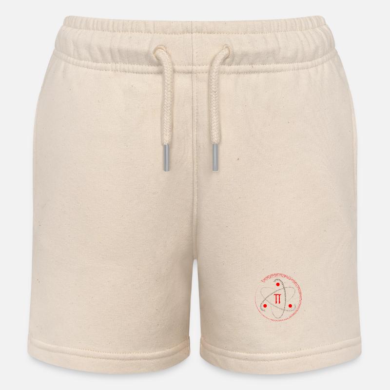 Faire pivoter le nombre Pi - Short de jogging enfant bio Stanley/Stella - écru doux