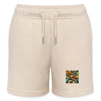 Triskelion-Mosaik - Kinder Organic Joggingshorts Mini Bolter von Stanley/Stella - Natur - Vorne