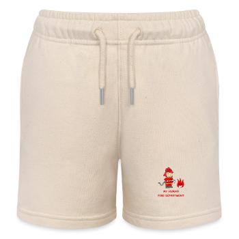 Mon service d’incendie humain - Omega3 - Short de jogging enfant bio Stanley/Stella - écru doux - Devant