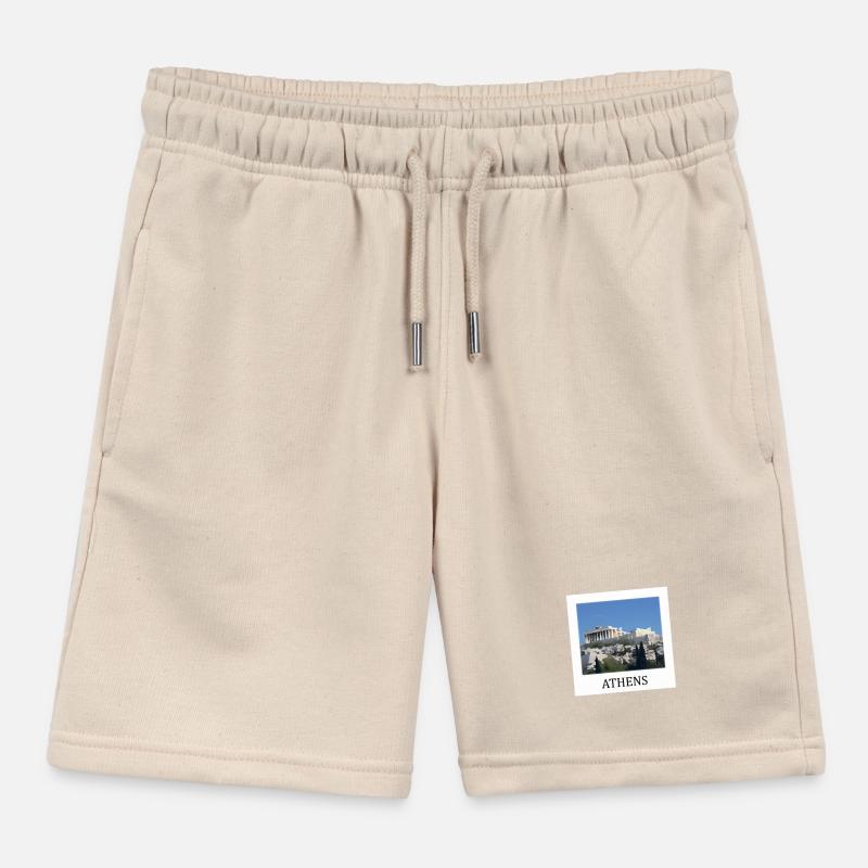 Acropole d’Athènes Grèce Short de jogging enfant bio Stanley/Stella