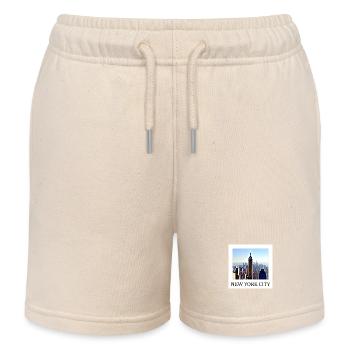 Ville de New York - Short de jogging enfant bio Stanley/Stella - écru doux - Devant