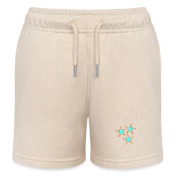 ETOILE. ETOILES. STAR. FÊTE. ANNIVERSAIRE. NOËL - Short de jogging enfant bio Stanley/Stella - écru doux - Devant