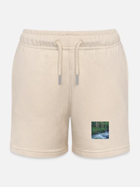 Rocky Mountains Fluss - Kinder Organic Joggingshorts Mini Bolter von Stanley/Stella - Natur