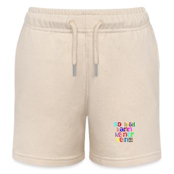 so blöd kann keiner sein - Kinder Organic Joggingshorts Mini Bolter von Stanley/Stella - Natur - Vorne