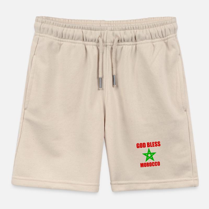 God bless morocco Kids Organic Sweat Shorts by Stanley/Stella