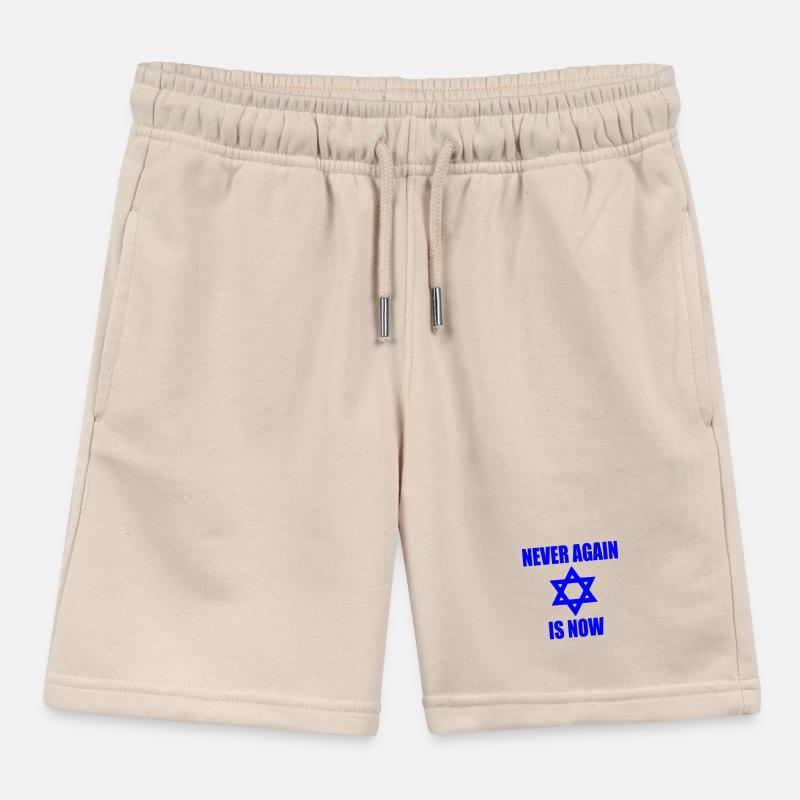 Never again is now Kids Organic Sweat Shorts by Stanley/Stella
