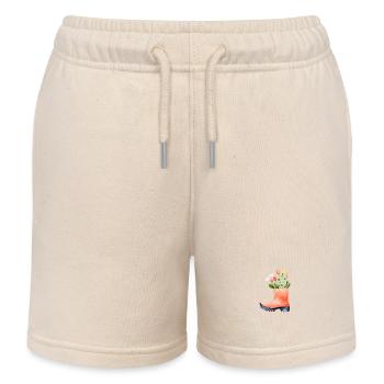 Jardinage Hobby Jardinier Jardinage Jardinage Jardinier - Short de jogging enfant bio Stanley/Stella - écru doux - Devant