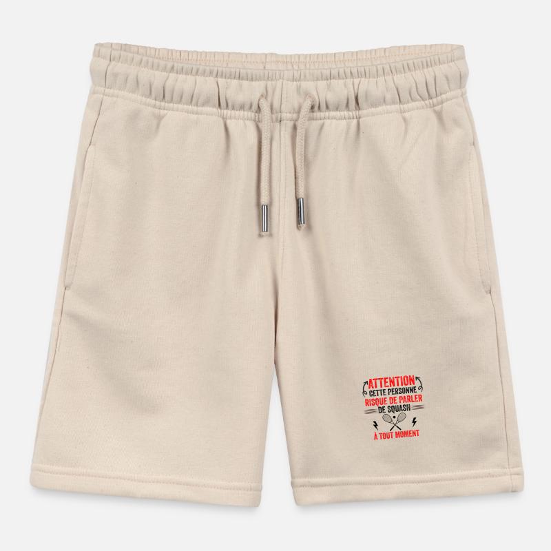 Squash idée cadeau Squash Attention SQUASH Short de jogging enfant bio Stanley/Stella