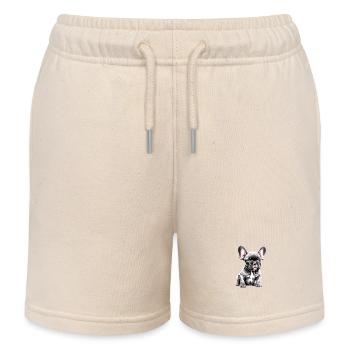 Hundehalter Hund Französische Bulldogge Hunde - Kinder Organic Joggingshorts Mini Bolter von Stanley/Stella - Natur - Vorne
