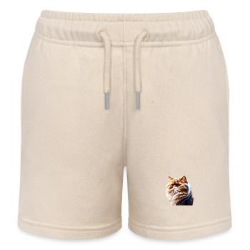 Chat persan, Propriétaire de chat, Chat, Chat, Chat domestique - Short de jogging enfant bio Stanley/Stella - écru doux - Devant