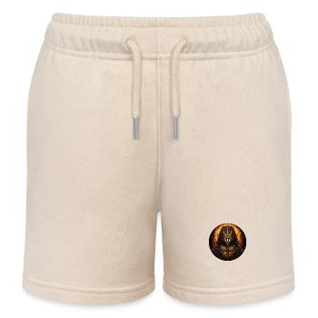 Dark Pharaoh: The Mysterious to Wear - Kids Organic Sweat Shorts by Stanley/Stella - soft Ecru - Front