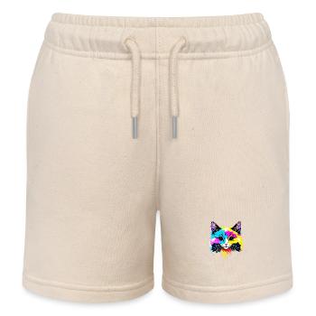 Chat domestique, Chat, Chat persan, Propriétaire de chat, Chat mâle - Short de jogging enfant bio Stanley/Stella - écru doux - Devant