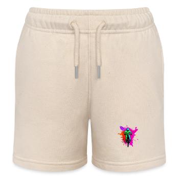 Fahrrad Radfahrer Fahrradfahrer Radeln Radfahren - Kinder Organic Joggingshorts Mini Bolter von Stanley/Stella - Natur - Vorne