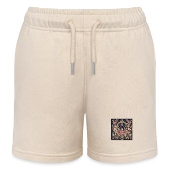 Mandala Vision - Short de jogging enfant bio Stanley/Stella - écru doux - Devant