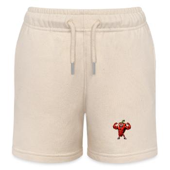 Pumper peppers - Kids Organic Sweat Shorts by Stanley/Stella - soft Ecru - Front