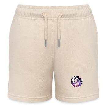 Illustration de paysage de lune - Short de jogging enfant bio Stanley/Stella - écru doux - Devant