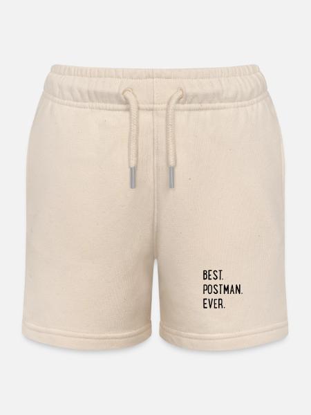 Postbote - Kinder Organic Joggingshorts Mini Bolter von Stanley/Stella - Natur