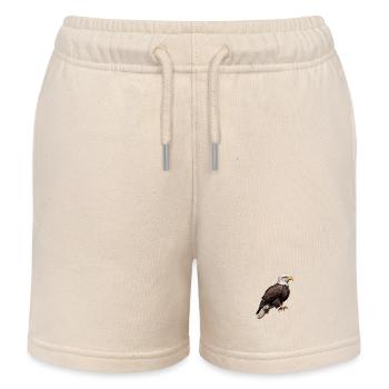 Schöner Weißkopfseeadler - Kinder Organic Joggingshorts Mini Bolter von Stanley/Stella - Natur - Vorne