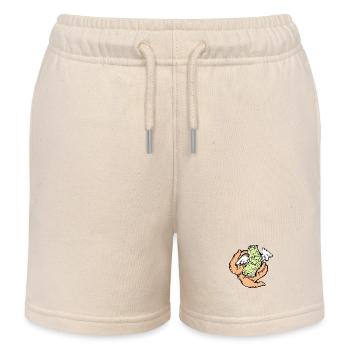 Big money flying to you for wealth and prosperity. - Kids Organic Sweat Shorts by Stanley/Stella - soft Ecru - Front