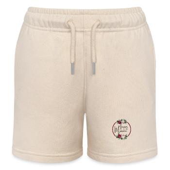 Blumenbrautgespann - passendes T-Shirt - Kinder Organic Joggingshorts Mini Bolter von Stanley/Stella - Natur - Vorne