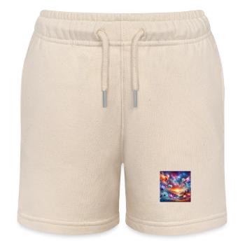 Mystical Creatures 1 - Kids Organic Sweat Shorts by Stanley/Stella - soft Ecru - Front