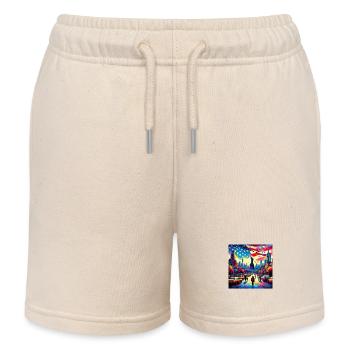 America - Kinder Organic Joggingshorts Mini Bolter von Stanley/Stella - Natur - Vorne