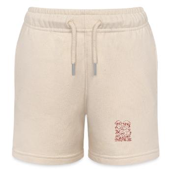 Pilze - Kinder Organic Joggingshorts Mini Bolter von Stanley/Stella - Natur - Vorne