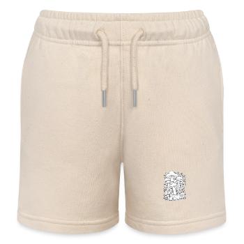 Pilze - Kinder Organic Joggingshorts Mini Bolter von Stanley/Stella - Natur - Vorne