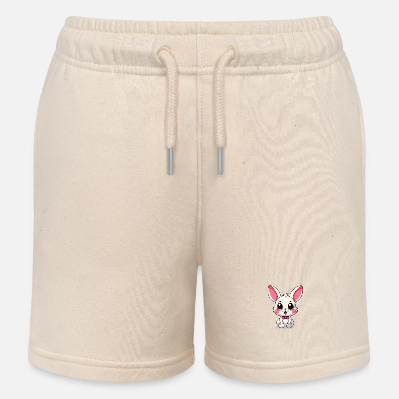 Bébé lapin - Short de jogging enfant bio Stanley/Stella - écru doux