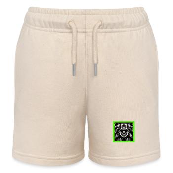 Digitales Monster - Kinder Organic Joggingshorts Mini Bolter von Stanley/Stella - Natur - Vorne