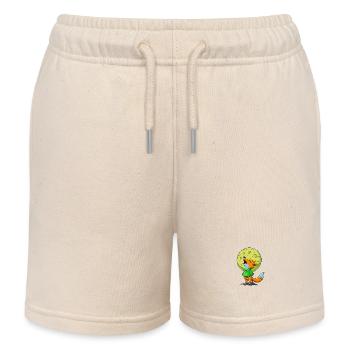 Jubilant Jackal Howling at the Moon - Wildlife Art - Kids Organic Sweat Shorts by Stanley/Stella - soft Ecru - Front