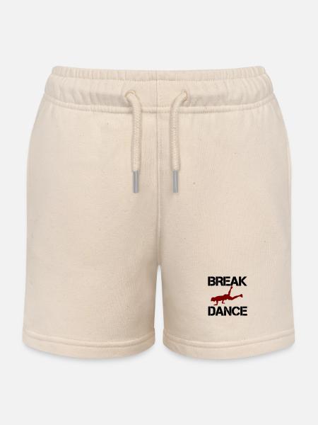 Breakdance (Breakdance) - Short de jogging enfant bio Stanley/Stella - écru doux