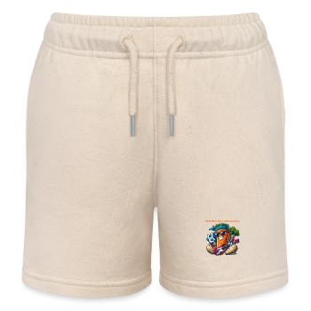 Gemüse Rebell für Kinder und Erwachsene - Kinder Organic Joggingshorts Mini Bolter von Stanley/Stella - Natur - Vorne
