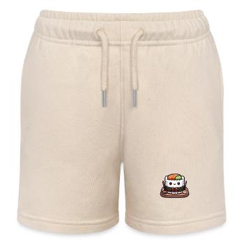 Sushi mignon kawaii - Short de jogging enfant bio Stanley/Stella - écru doux - Devant
