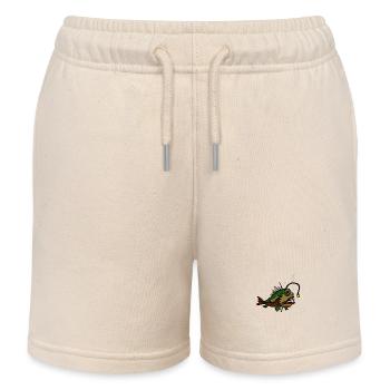 Anglerfisch - Kinder Organic Joggingshorts Mini Bolter von Stanley/Stella - Natur - Vorne
