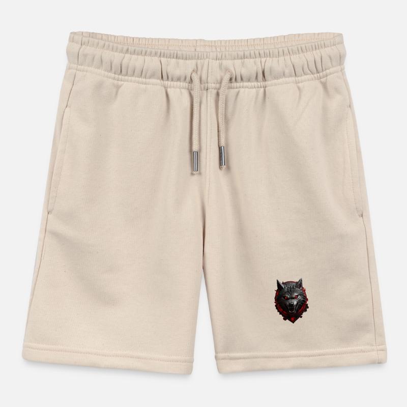 Devil's Wolf Kids Organic Sweat Shorts by Stanley/Stella