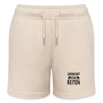 Reiten - Kinder Organic Joggingshorts Mini Bolter von Stanley/Stella - Natur - Vorne