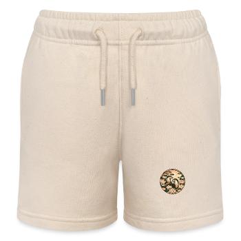 Otter und Lotusblume - Kinder Organic Joggingshorts Mini Bolter von Stanley/Stella - Natur - Vorne