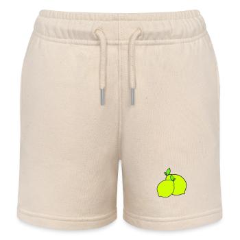 lemons - Kids Organic Sweat Shorts by Stanley/Stella - soft Ecru - Front