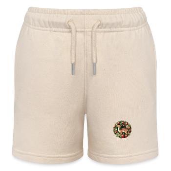 Printemps fauve - Short de jogging enfant bio Stanley/Stella - écru doux - Devant