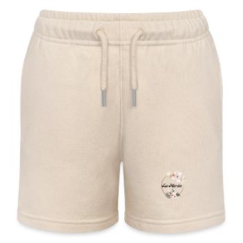La mariée floral tropical -idée cadeau la mariée - Short de jogging enfant bio Stanley/Stella - écru doux - Devant